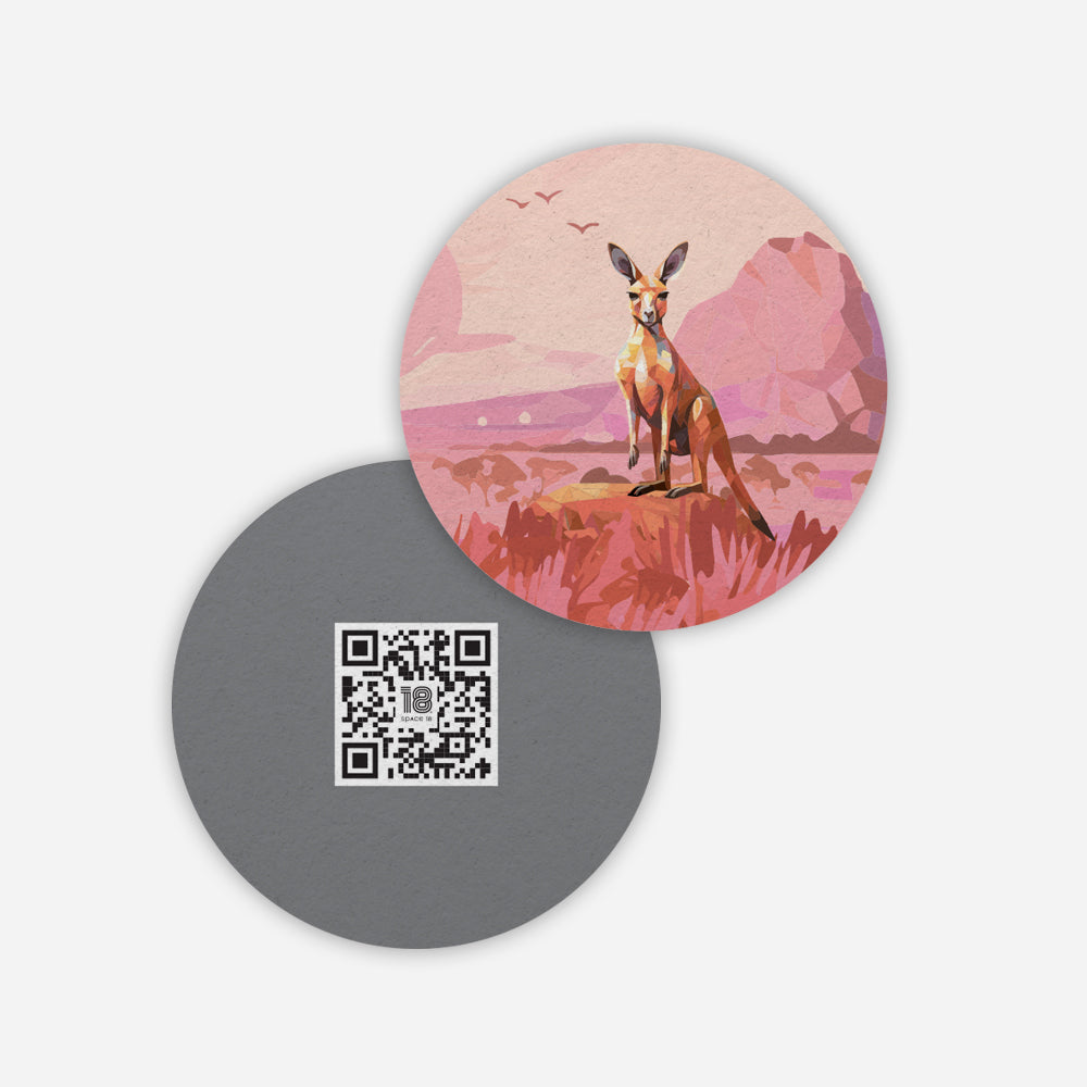 Cosy Eco-Felt Australian Animals Coasters (set of 6)