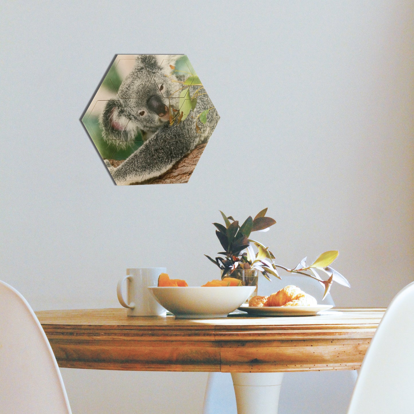 Eco-Felt Hexagon Coaster Set - Printed - Space 18 Australia