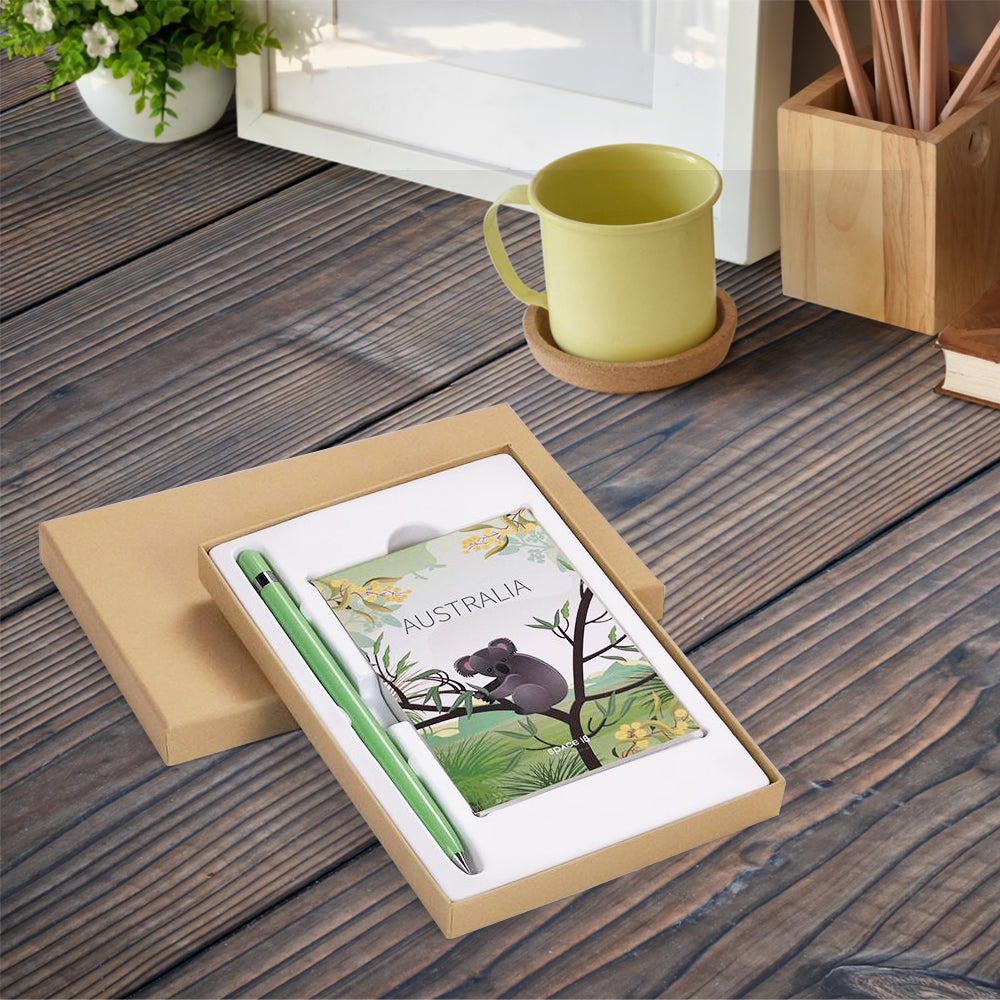 Slimline Eternal Pen - Australian Animals Notebook Set - Space 18 Australia