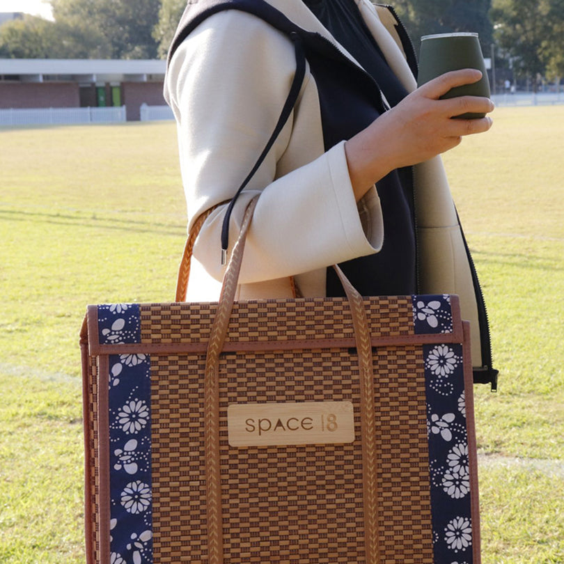 Navy Bamboo DIY Bag - Space 18 Australia