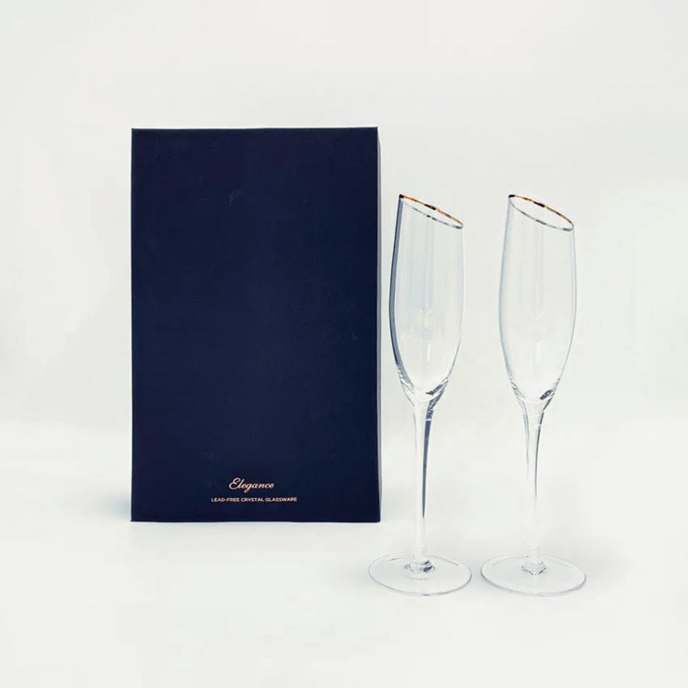 Elegance Stemmed Champagne Flutes