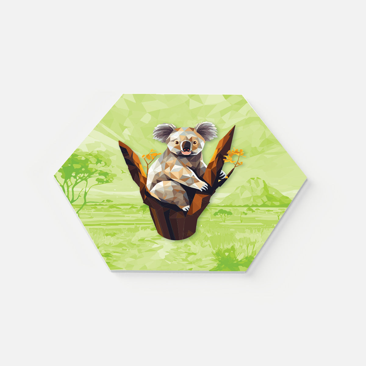 Eco-Felt Hexagonal Trivet - Australian Animals Collection