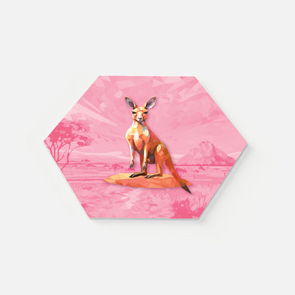 Eco-Felt Hexagonal Trivet - Australian Animals Collection